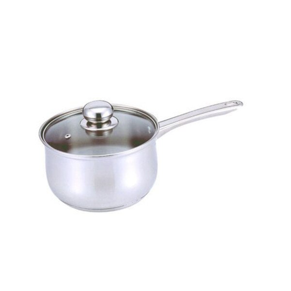 STAINLESS STEEL SAUCEPAN W/ LID, 1QT (4/CS)