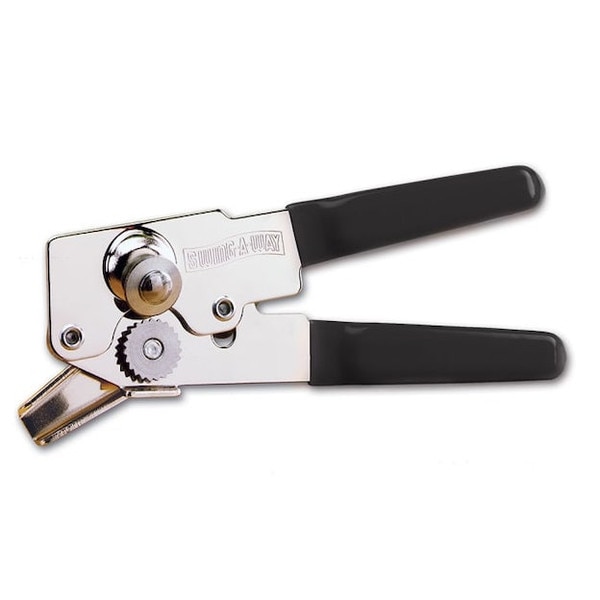 Swing-A-Way Black Stainless Steel Manual Can Opener