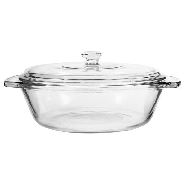 Anchor Hocking 64192B 8 oz. Glass Sugar Bowl with Lid - 4/Case