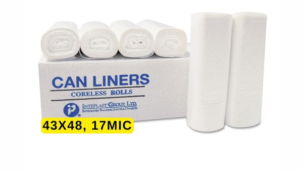 CAN LINER, 43X48, 17MIC, NATURAL (200/CS)